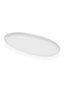 Hermia Fuente de Porcelana CTT0024 Blanca, 22 x 43 cm de tamaño de plato para servir.
